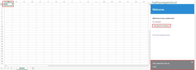 Get data from selection